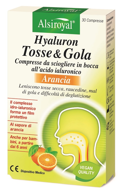 HYALURON TOSSE&GOLA ARANCIA 30 COMPRESSE - farmascienza.it