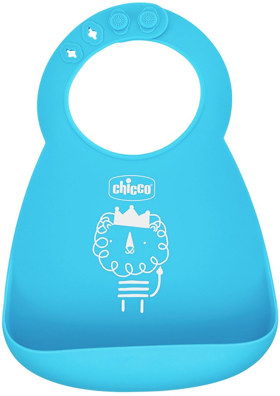 CHICCO BAVAGLIA SILICONE AZZURRO - farmascienza.it