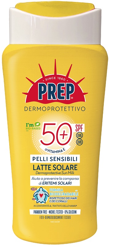 PREP LATTE SOLARE PELLI SENSIBILI SPF50+ ECO 200 ML - farmascienza.it