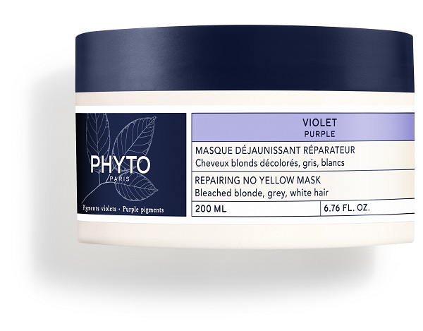 PHYTO PARIS VIOLET MASCHERA ANTI GIALLO RIPARATRICE PER CAPELLI BIONDI DECOLORATI GRIGI BIANCHI 200 ML - farmascienza.it