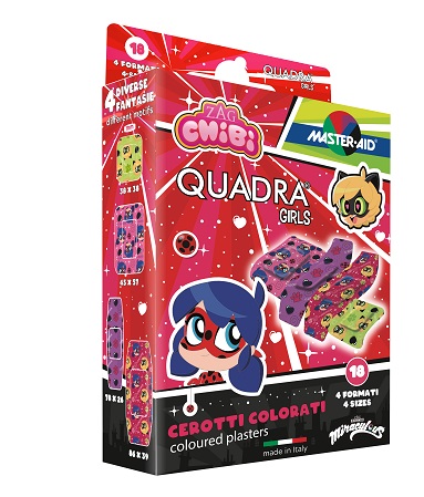 CEROTTO MASTER-AID QUADRA GIRLS LADY BUG ASSORTITI 18 PEZZI - farmascienza.it