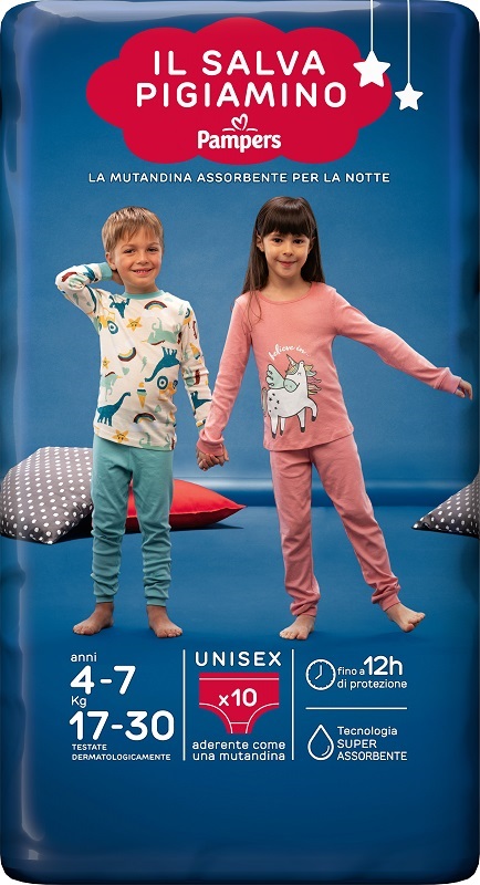 PANNOLINO PAMPERS BABYCARE SALVAPIGIAMINO S/M 10 PEZZI - farmascienza.it