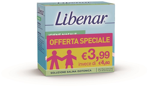 SOLUZIONE ISOTONICA LIBENAR 15 FLACONCINI DA 5 ML TAGLIO PREZZO - farmascienza.it