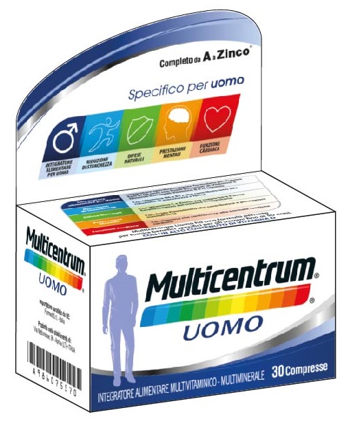 MULTICENTRUM UOMO 30 COMPRESSE - farmascienza.it