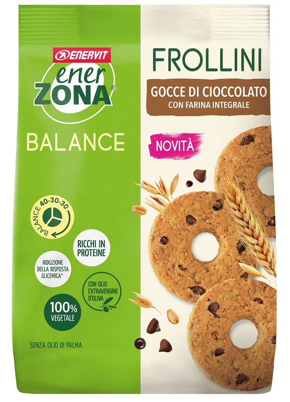 ENERZONA FROLLINI INTEGRALE GOCCE CIOCCOLATO 250 G - farmascienza.it