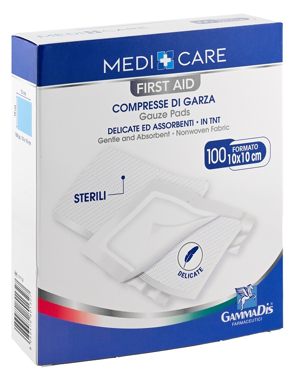 GARZA MEDICARE TNT 10X10 CM 100 PEZZI - farmascienza.it