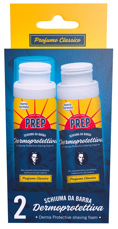 PREP SCHIUMA BARBA CLASSICA 2 PEZZI DA 50 ML - farmascienza.it