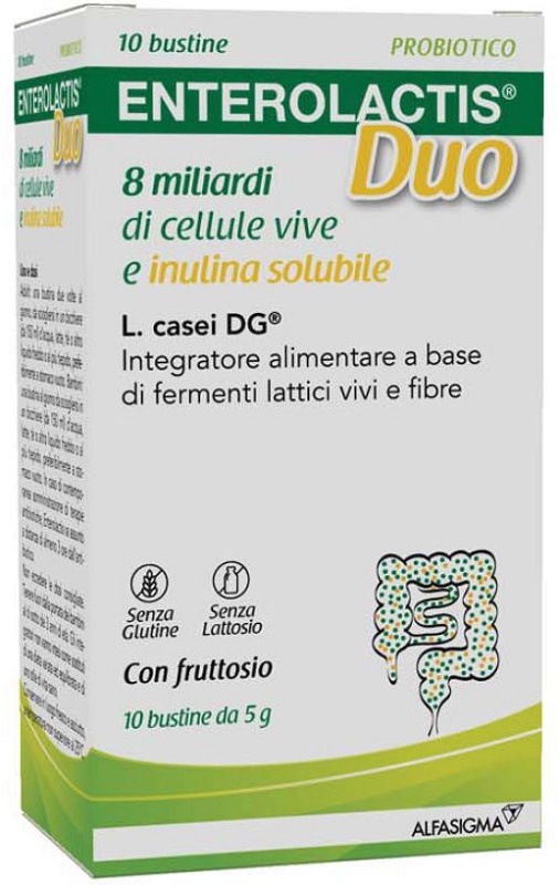 ENTEROLACTIS DUO INULINA 10 BUSTINE 5 G - farmascienza.it
