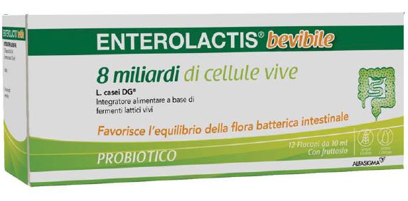 ENTEROLACTIS BEVIBILE 12 FLACONCINI X 10 ML - farmascienza.it