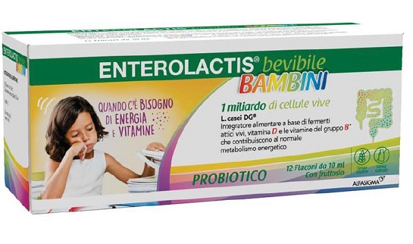 ENTEROLACTIS BAMBINI BEVIBILE 12 FLACONI DA 10 ML - farmascienza.it