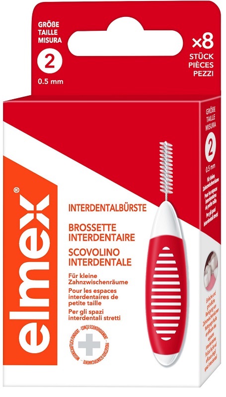 ELMEX INTERDENTAL BRUSH RED 0,5MM 8 PEZZI - farmascienza.it