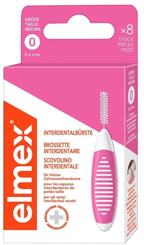ELMEX INTERDENTAL BRUSH PINK 0,4MM 8 PEZZI - farmascienza.it
