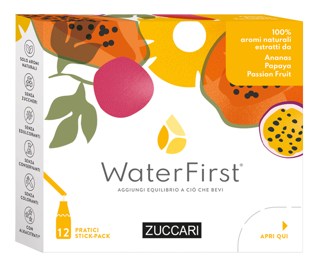 WATER FIRST ANANAS-PAPAYA-PASSION FRUIT 12 STICK PACK - farmascienza.it