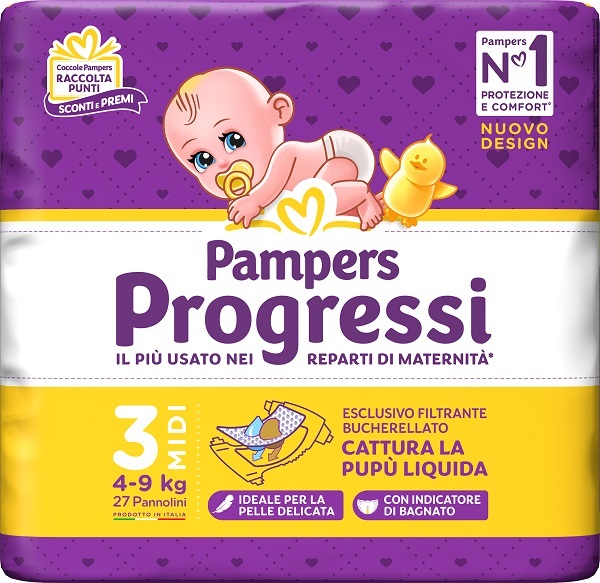 PAMPERS PROGRESSI MIDI 27 PEZZI - farmascienza.it