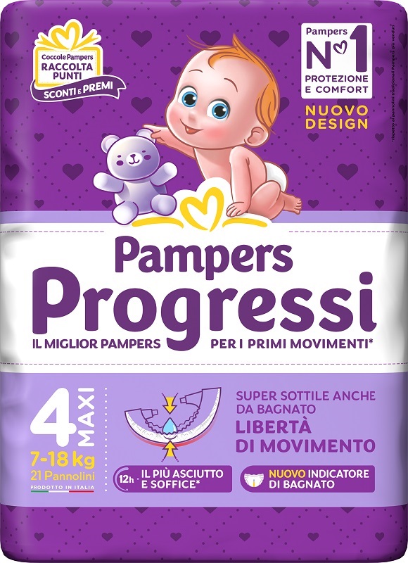 PAMPERS PROGRESSI MAXI 21 PEZZI - farmascienza.it