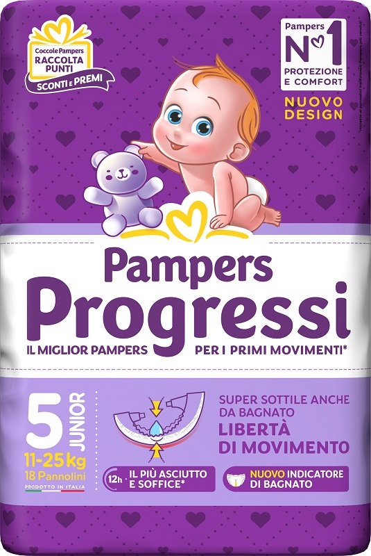 PAMPERS PROGRESSI JUNIOR 18 PEZZI - farmascienza.it