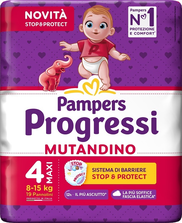 PAMPERS PROGRESSI MUTANDINA MAXI 19 PEZZI - farmascienza.it