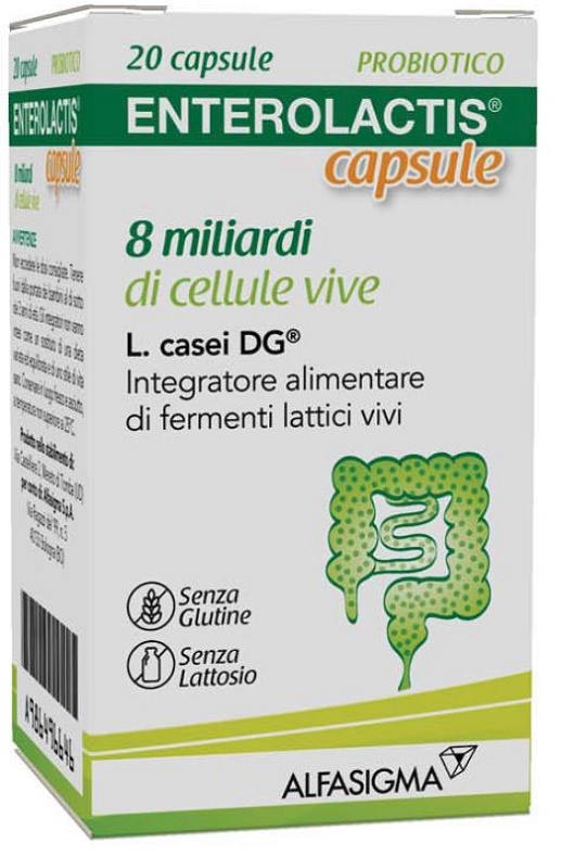 ENTEROLACTIS 20 CAPSULE 8 MILIARDI DI CELLULE VIVE - farmascienza.it