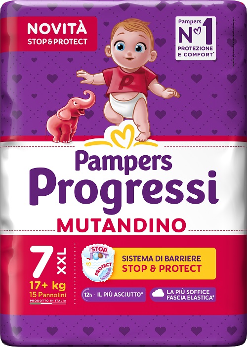 PAMPERS PROGRESSI MUTANDINO XXL 15 PEZZI - farmascienza.it