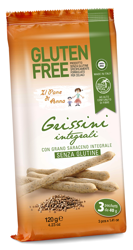 IL PANE DI ANNA GRISSINI INTEGRALI SENZA LATTE 3 PEZZI DA 40 G - farmascienza.it