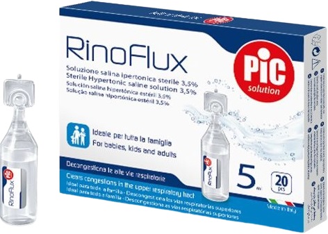RINOFLUX SOLUZIONE IPERTONICA NASALE PIC 20 FIALE 5 ML - farmascienza.it