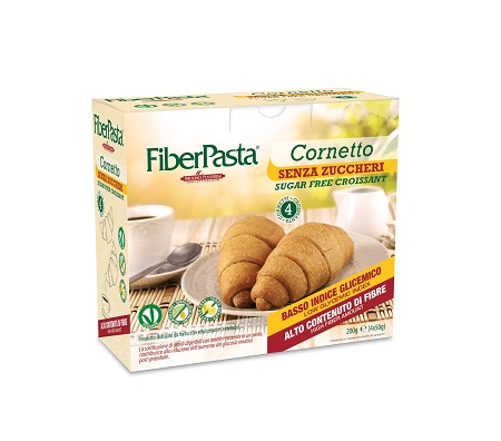 FIBERPASTA CORNETTO SENZA ZUCCHERI 100% VEGETALE 200 G - farmascienza.it