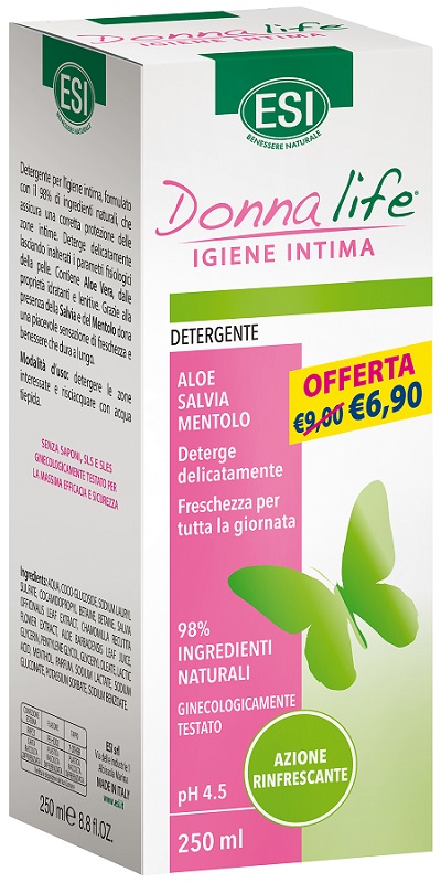 ESI DONNA LIFE IGIENE INTIMA DETERGENTE FRESCO 250 ML - farmascienza.it