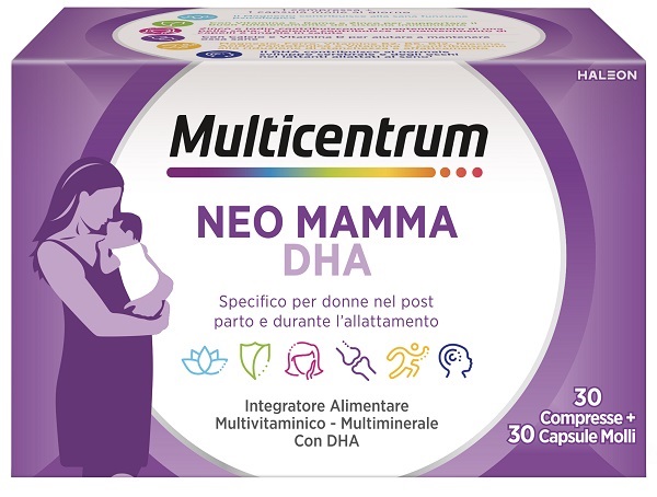 MULTICENTRUM NEO MAMMA DHA 30 COMPRESSE + 30 CAPSULE MOLLI - farmascienza.it