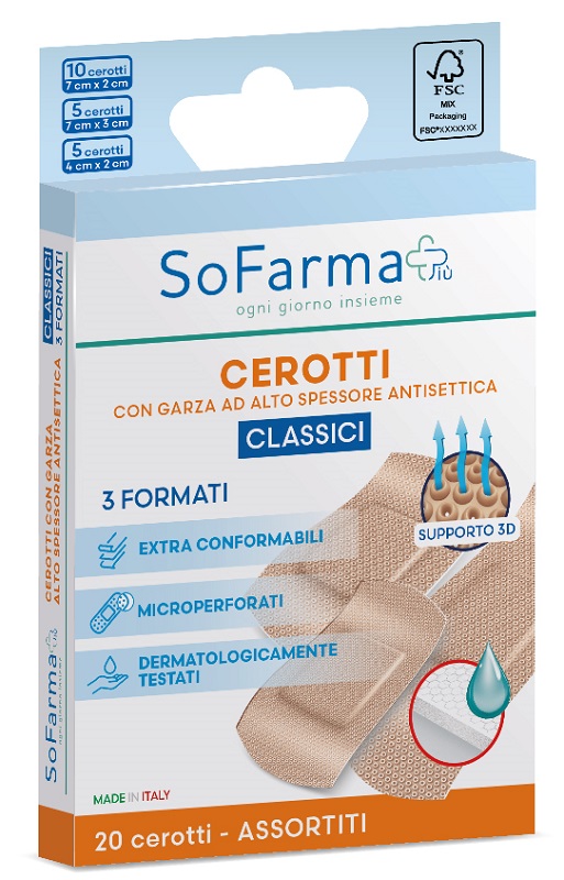 CEROTTO CLASSICO ASSORTITI 20 PEZZI SOFARMAPIU' - farmascienza.it