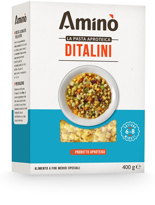 AMINO' LA PASTA APROTEICA DITALINI 400 G - farmascienza.it