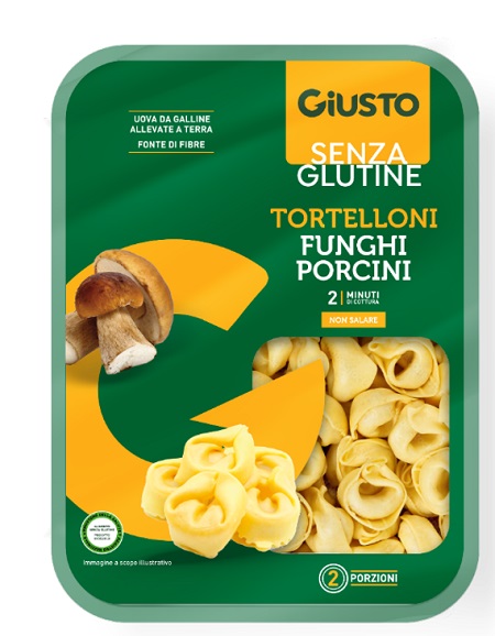 GIUSTO SENZA GLUTINE TORTELLONI FUNGHI PORCINI 250 G - farmascienza.it