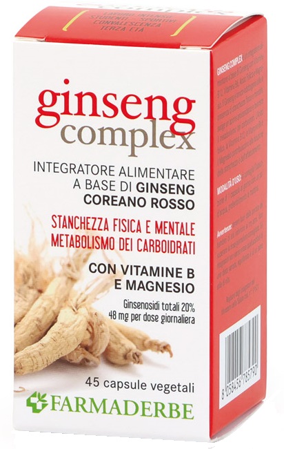 GINSENG COMPLEX 45 CAPSULE VEGETALI - farmascienza.it