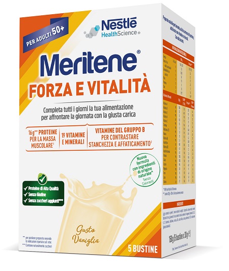 MERITENE FORZA E VITALITA' VANIGLIA 5 BUSTINE DA 30 G - farmascienza.it