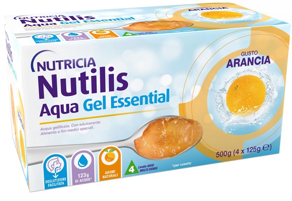 NUTILIS AQUA GEL ARANCIA 4 PEZZI DA 125 G - farmascienza.it