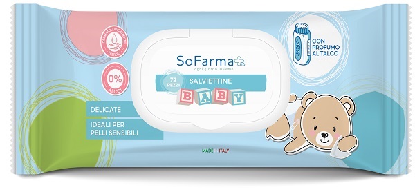 SALVIETTINE BABY TALCO 72 PEZZI SOFARMAPIU' - farmascienza.it