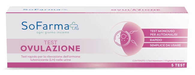 TEST AUTODIAGNOSTICO OVULAZIONE 5 PEZZI SOFARMAPIU' - farmascienza.it