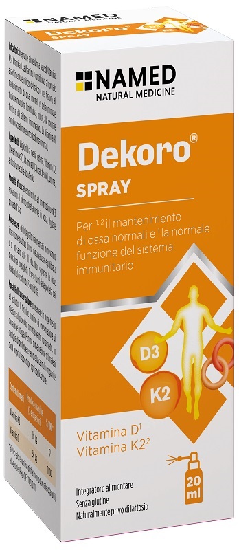DEKORO SPRAY 20 ML SENZA GLUTINE, NATURALMENTE PRIVO DI LATTOSIO - farmascienza.it
