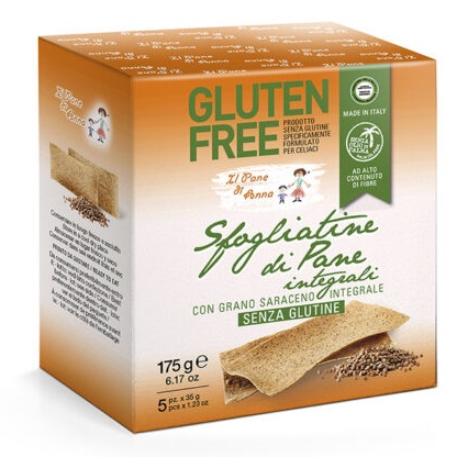 IL PANE DI ANNA SFOGLIATINE PANE INTEGRALE SENZA GLUTINE 315 G - farmascienza.it