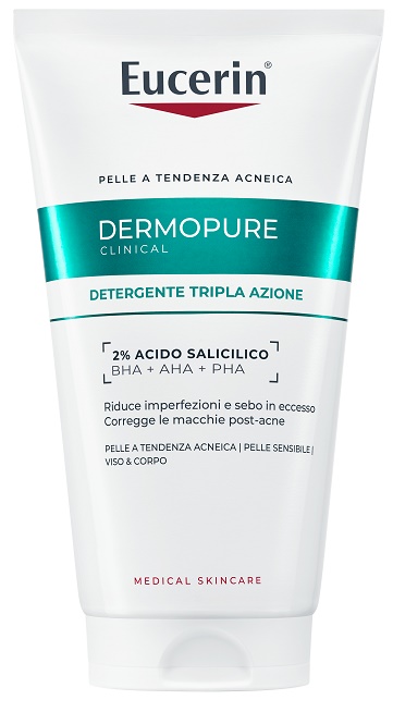EUCERIN DERMOPURIFYER GEL DETERGENTE TRIPLA AZIONE 150 ML - farmascienza.it