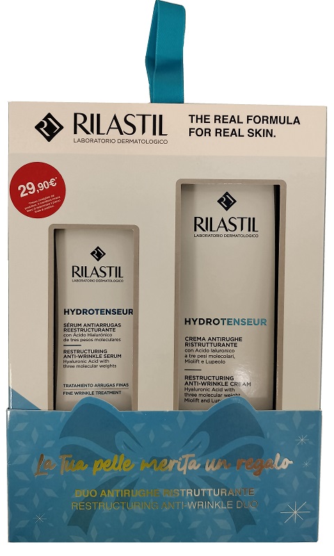 RILASTIL COFANETTO NATALE IDRATAZIONE DELICATA 1 RILASTIL AQUA SENSITIVE CREMA LEGGERA 40 ML + 1 RILASTIL AQUA SENSITIVE GEL CONTORNO OCCHI 15 ML - farmascienza.it