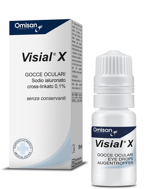 GOCCE OCULARI VISIAL X ACIDO IALURONICO CROSS-LINKATO 0,1% 10 ML - farmascienza.it