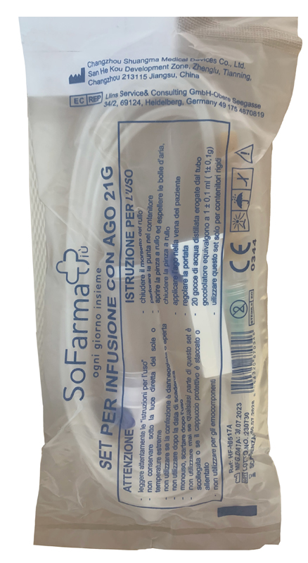 DEFLUSSORE CON AGO GAUGE 21 SOFARMAPIU' - farmascienza.it