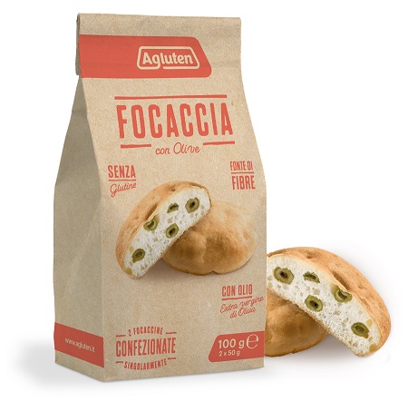 AGLUTEN FOCACCIA OLIVE 2 PEZZI DA 50 G - farmascienza.it