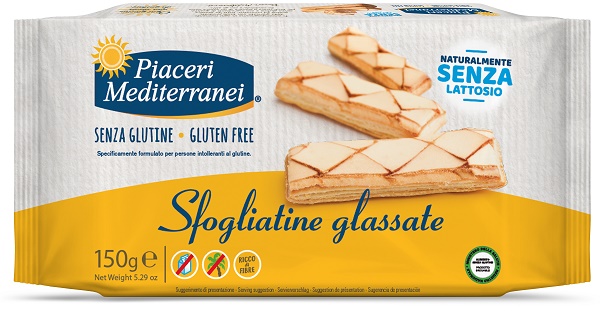 PIACERI MEDITERRANEI SFOGLIATINE GLASSATE 150 G - farmascienza.it