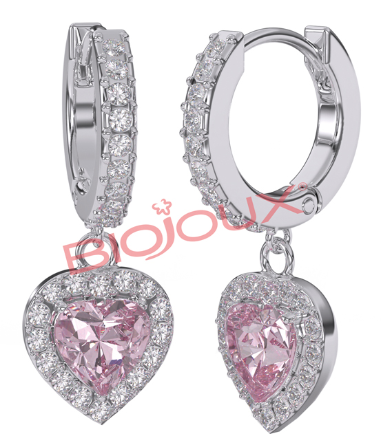 BJT314 ORECCHINI ALMA ROSE STAINLESS STEEL - farmascienza.it