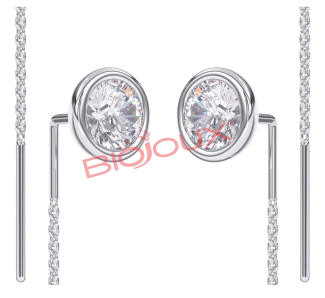 BJT331 ORECCHINI GWENDA SWAROVSKI STAINLESS STEEL - farmascienza.it