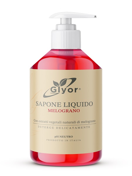 GLYOR SAPONE MANI VISO MELOGRANO 500 ML - farmascienza.it