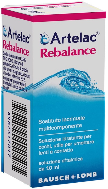 GOCCE OCULARI MULTIDOSE ARTELAC REBALANCE SENZA CONSERVANTI 10 ML - farmascienza.it