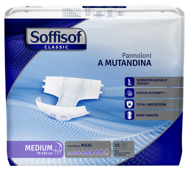 PANNOLINO MUTANDINA SOFFISOF CLASSIC MAXI M 15 PEZZI - farmascienza.it