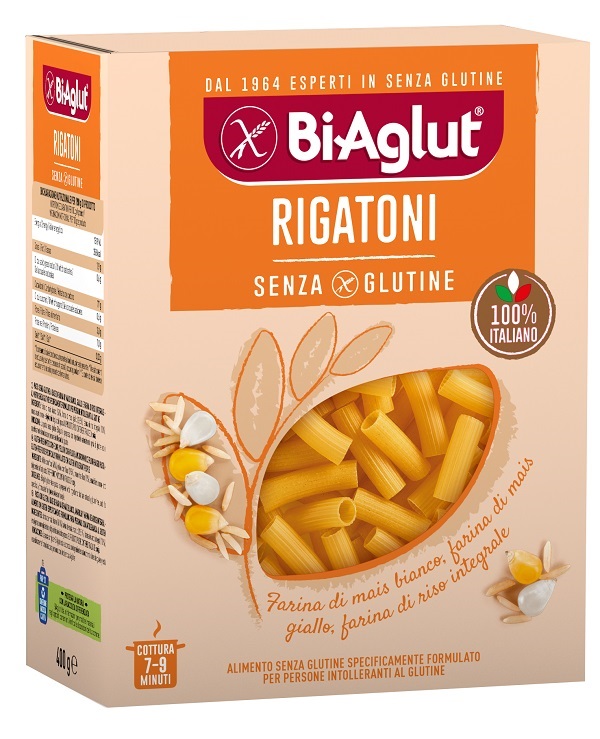 BIAGLUT PASTA SENZA GLUTINE RIGATONI 400 G - farmascienza.it